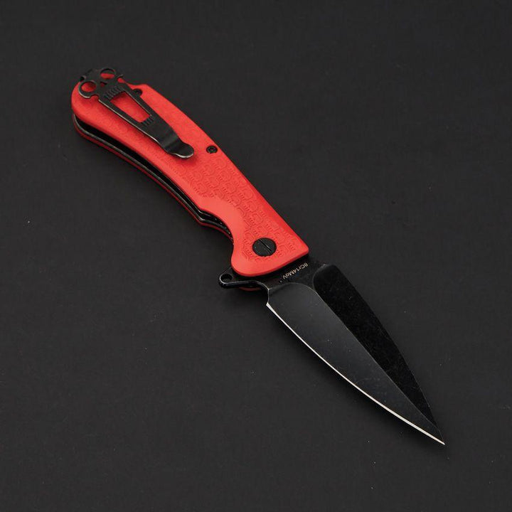 Daggerr Knives Urban 2 Linerlock Orange Textured FRN Black Stonewash 8Cr14MoV - Knives.mx