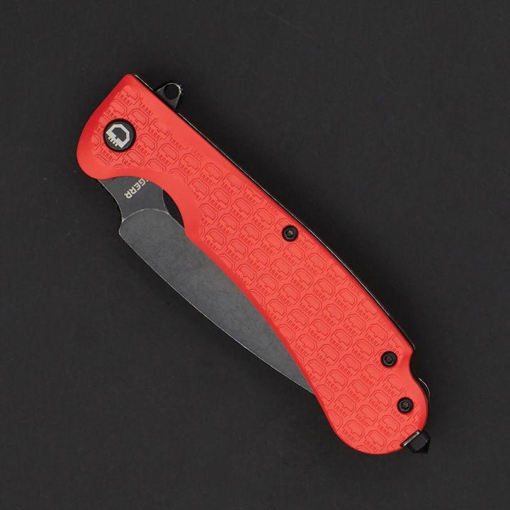 Daggerr Knives Urban 2 Linerlock Orange Textured FRN Black Stonewash 8Cr14MoV - Knives.mx