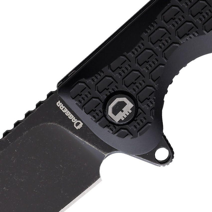 Daggerr Knives Wocket Linerlock Blackout Textured FRN Stonewash 8Cr14MoV - Knives.mx