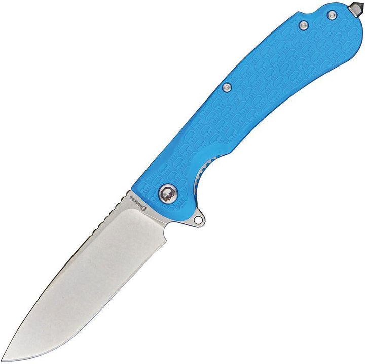 Daggerr Knives Wocket Linerlock Blue Textured FRN Stonewash 8Cr14MoV - Knives.mx