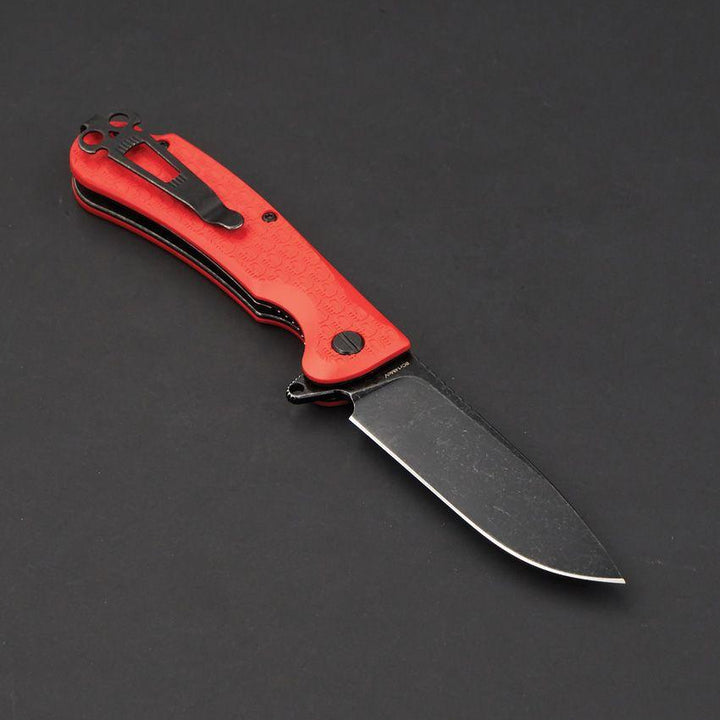 Daggerr Knives Wocket Linerlock Orange Textured FRN Black Stonewash 8Cr14MoV - Knives.mx