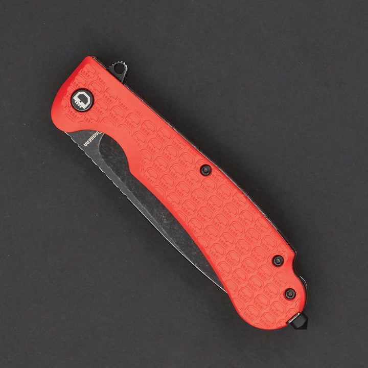 Daggerr Knives Wocket Linerlock Orange Textured FRN Black Stonewash 8Cr14MoV - Knives.mx