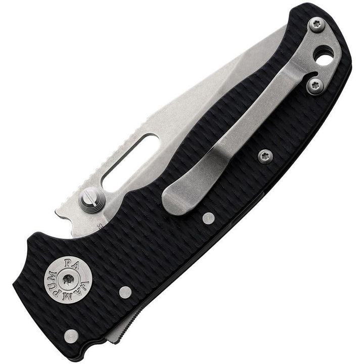 Demko AD 20.5 Shark-Lock Black G10 Stonewash Clip Point S35VN - Knives.mx