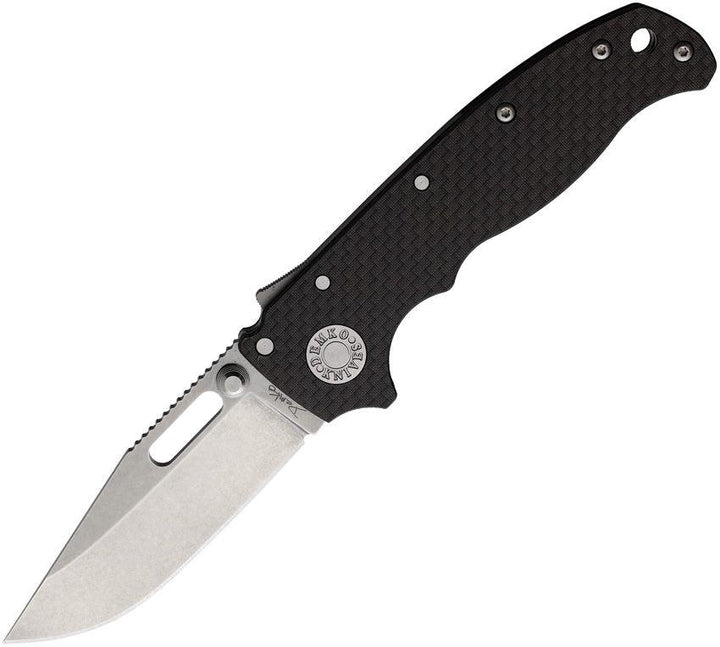 Demko AD 20.5 Shark-Lock Carbon Fiber Stonewash Clip Point S35VN - Knives.mx