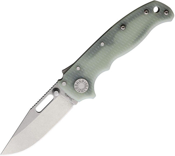 Demko AD 20.5 Shark-Lock Jade G10 Stonewash Clip Point S35VN - Knives.mx