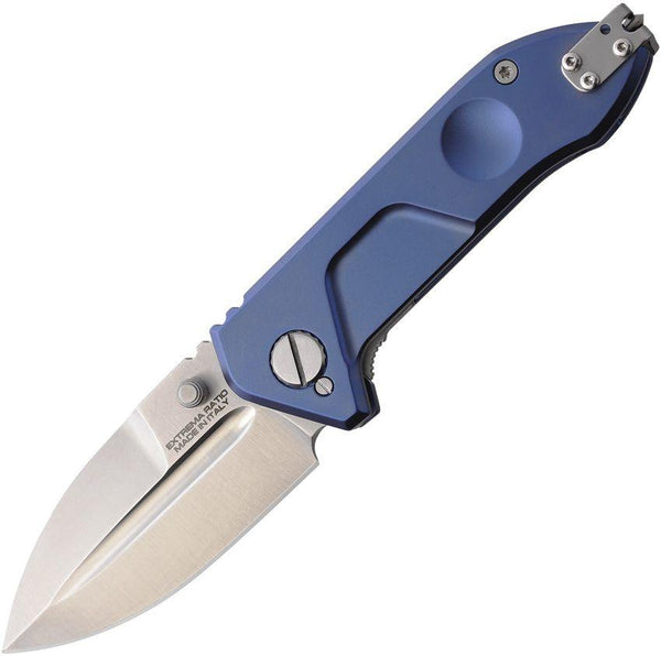 Extrema Ratio Frame Rock Titan Blue Sw Titanium Stonewash Bohler N690 - Knives.mx