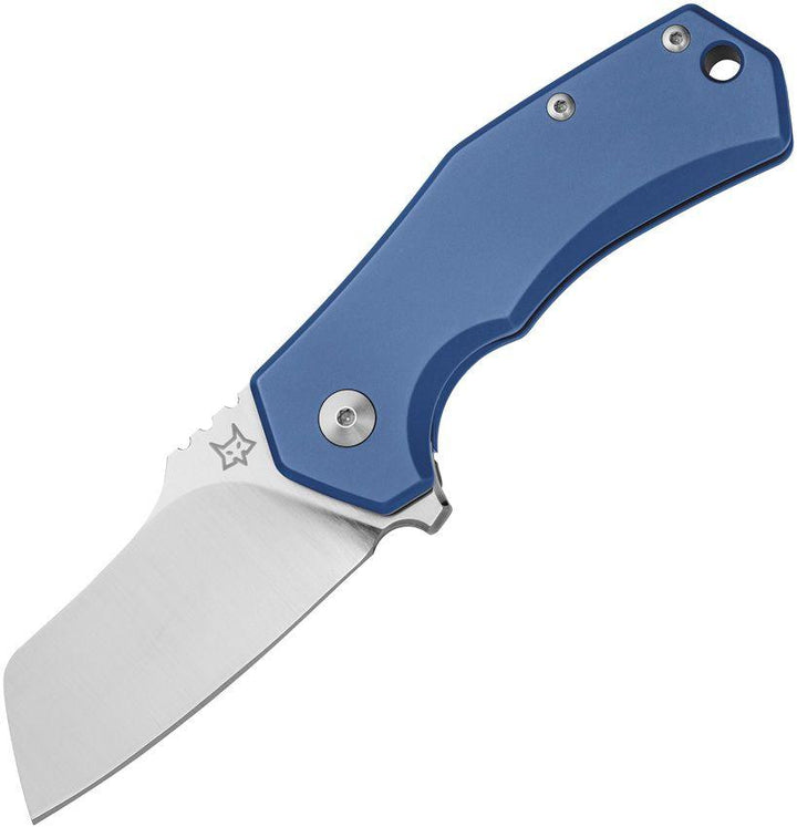 Fox Italicus Linerlock Blue Anodized Titanium Stonewash Bohler M390 - Knives.mx