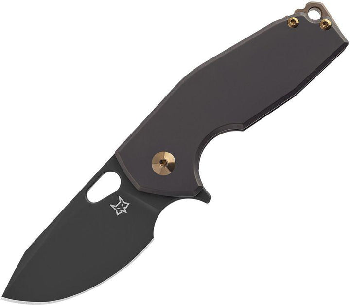 Fox Suru Framelock Black DLC Titanium Coated Bohler M390 - Knives.mx