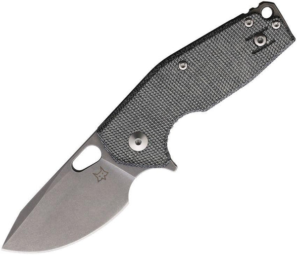 Fox Suru Linerlock Black Canvas Micarta Stonewash Bohler M390 - Knives.mx