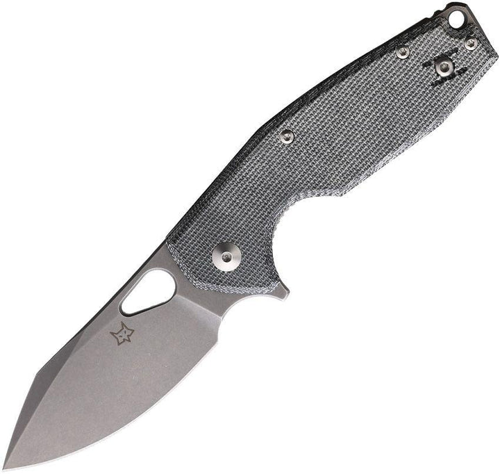 Fox Yaru Linerlock Black Micarta Stonewash Bohler M390 - Knives.mx