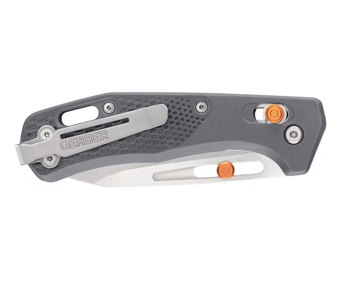 Gerber Assert Pivot Lock Gray GRN Stonewash S30V - Knives.mx