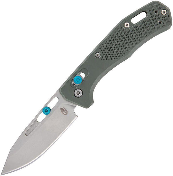 Gerber Assert Pivot Lock Green GRN Stonewash S30V - Knives.mx