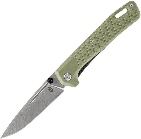 Gerber Zilch Linerlock Green GFN Stonewash 7Cr17MoV - Knives.mx