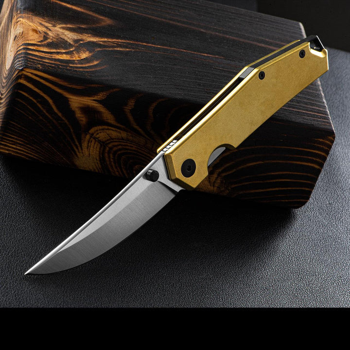 Giant Mouse ACE Brass Clyde Satin Elmax - Knives.mx