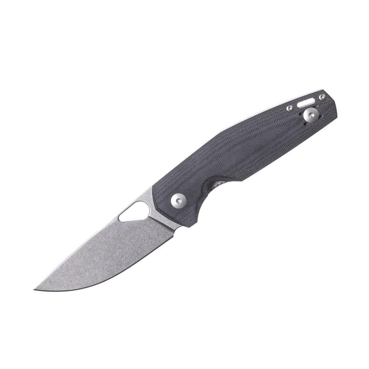 Giant Mouse ACE Nimbus V3 Double Black Canvas Micarta Stonewash Magnacut - Knives.mx