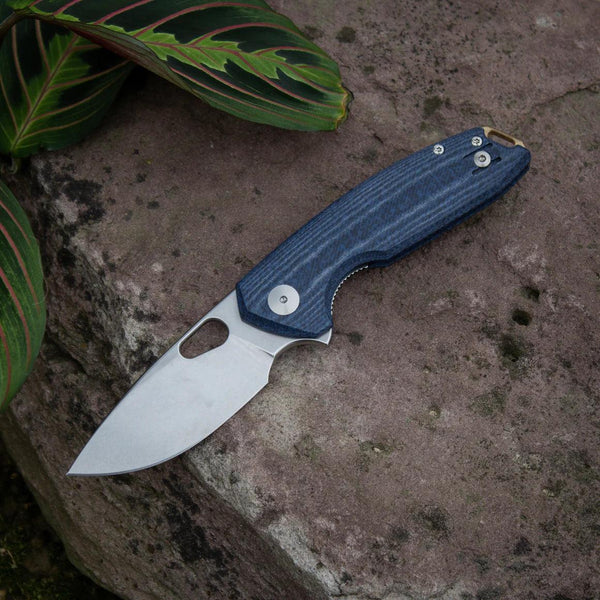 Giant Mouse ACE Tribeca Denim Micarta Stonewash Magnacut - Knives.mx