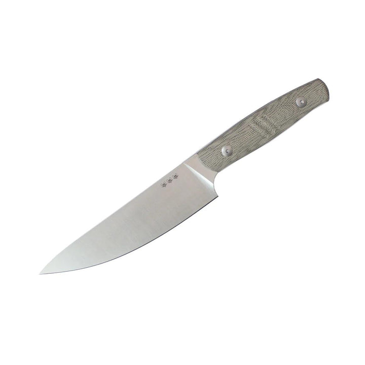 Giant Mouse Carving Knife Green Micarta Satin Nitro B - Knives.mx