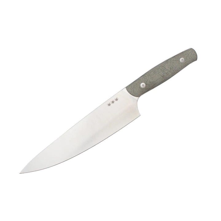 Giant Mouse Chef Knife Green Micarta Satin Nitro B - Knives.mx