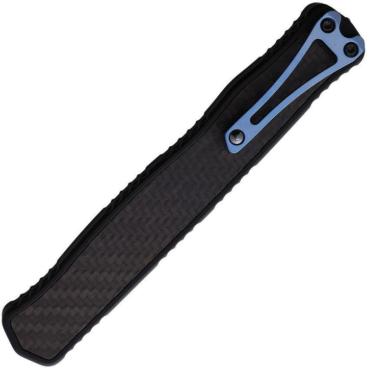 Heretic Knives Auto Cleric II OTF Carbon Fiber Black DLC Coated Tanto CPM MagnaCut - Knives.mx