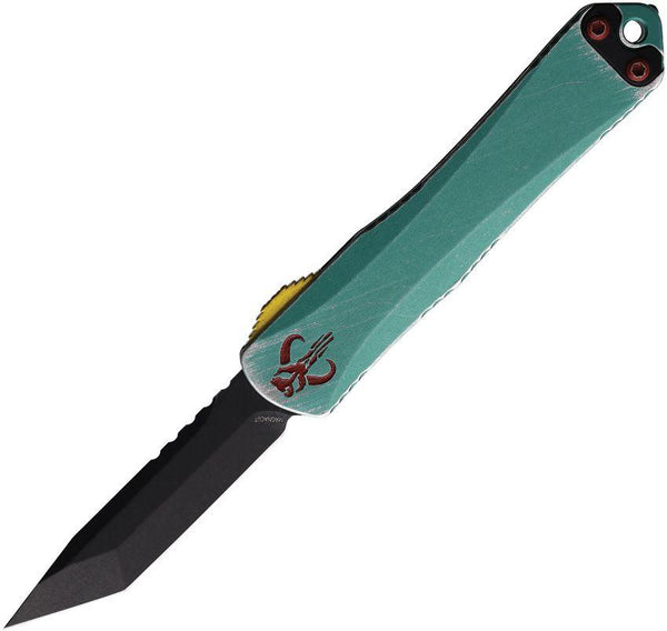 Heretic Knives Auto Manticore S OTF Black DLC Coated Tanto CPM MagnaCut - Knives.mx