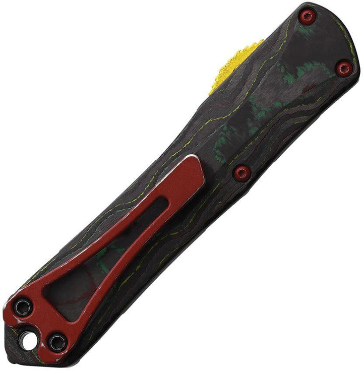 Heretic Knives Auto Manticore S OTF Black DLC Coated Tanto CPM MagnaCut - Knives.mx