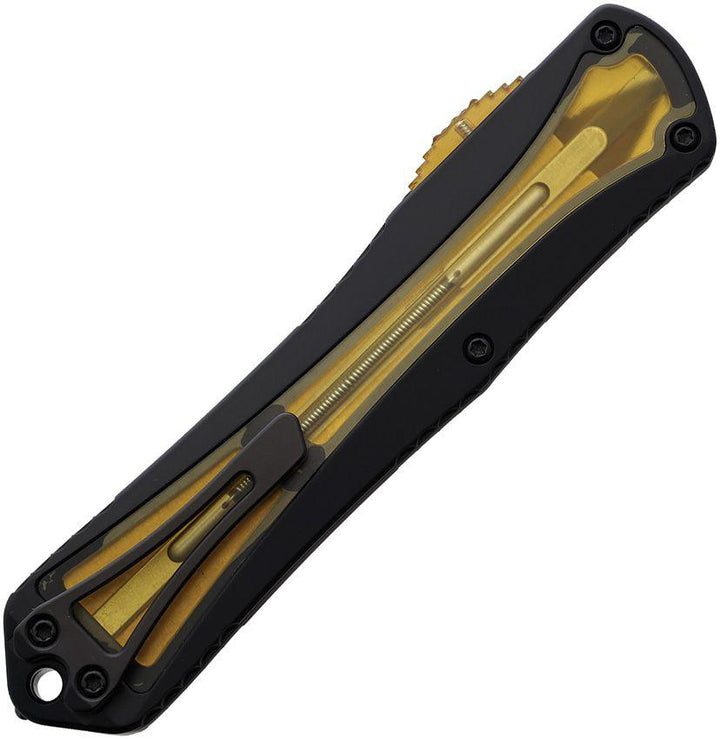 Heretic Knives Auto Manticore X OTF Black Aluminum w Ultem inlay DLC CPM MagnaCut - Knives.mx