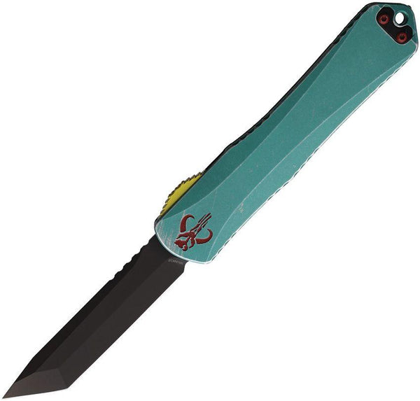 Heretic Knives Auto Manticore X OTF Black DLC Coated Tanto MagnaCut - Knives.mx