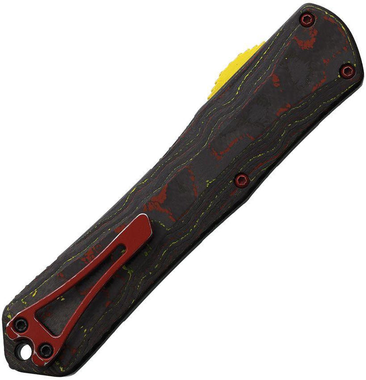 Heretic Knives Auto Manticore X OTF Black DLC Coated Tanto MagnaCut - Knives.mx