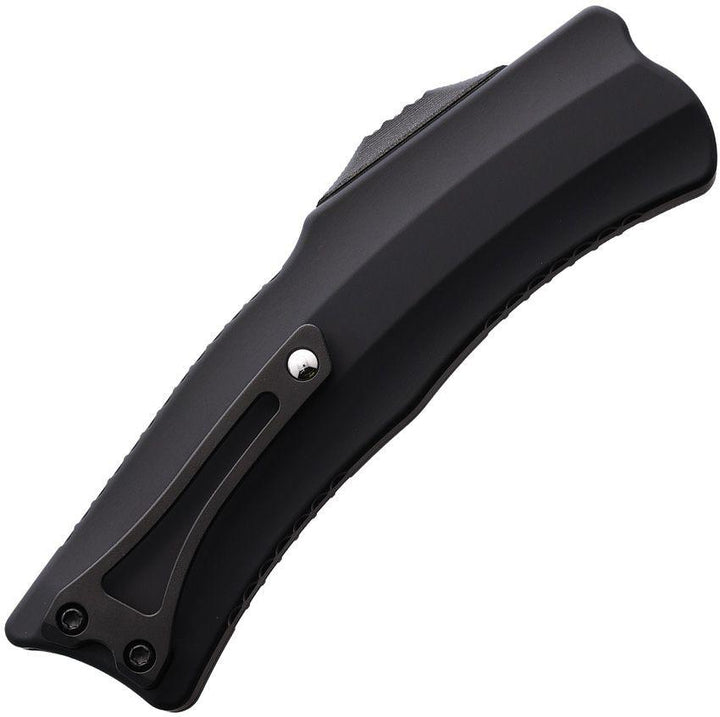 Heretic Knives Auto ROC DA Curved OTF Blackout Aluminum DLC Hawkbill CPM MagnaCut - Knives.mx