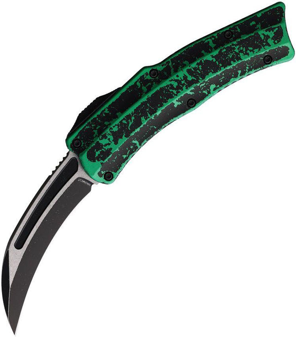 Heretic Knives Auto ROC DA Curvered OTF Hawkbill CPM MagnaCut - Knives.mx