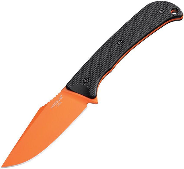 Hogue Extrak Fixed Blade Orange G10 Cerakote Clip Point CPM-M4 - Knives.mx