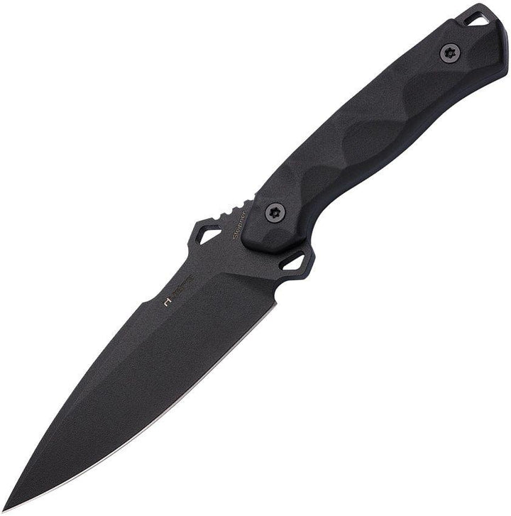 Hydra Knives Phobos Fixed Blade Black Sculpted G10 Powder Coated Sleipner - Knives.mx