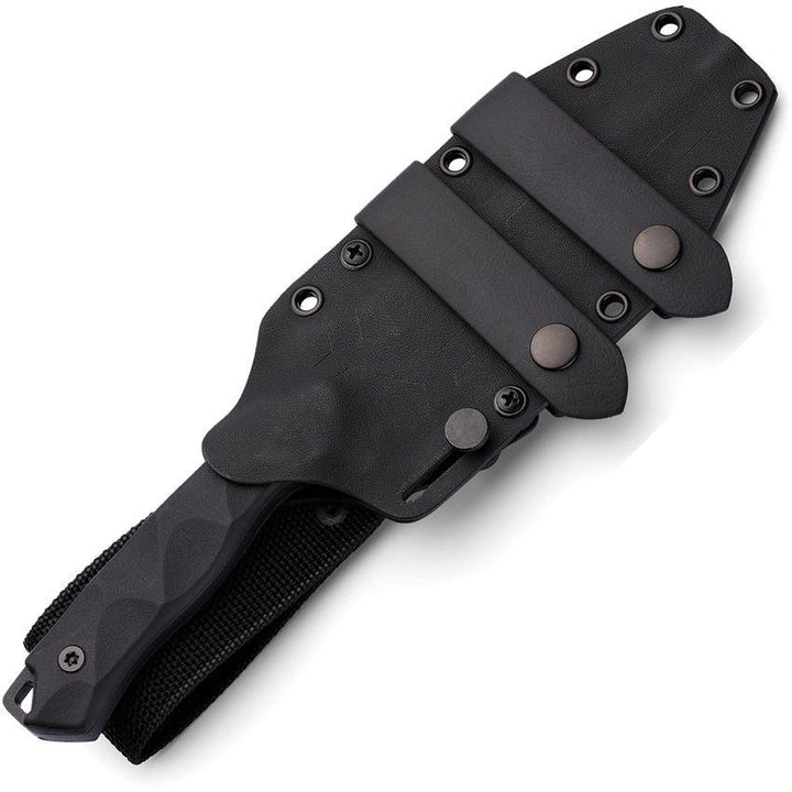 Hydra Knives Phobos Fixed Blade Black Sculpted G10 Powder Coated Sleipner - Knives.mx