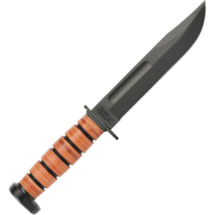 Ka-Bar 125th Annv Dog's Fixed Blade Black Oxide Coated 1095 - Knives.mx