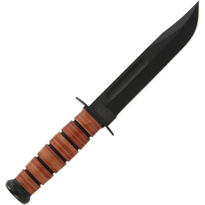 Ka-Bar 125th Annv U.S. Army Fixed Blade Black Oxide Coated 1095 - Knives.mx