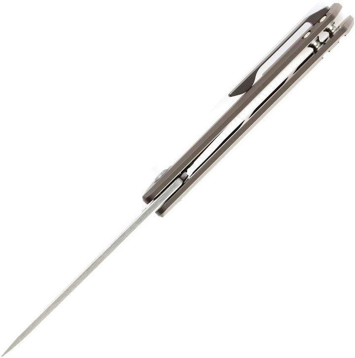 Kansept Knives Anomaly Framelock Bronze Anodized Titanium Satin Drop Point S35VN - Knives.mx