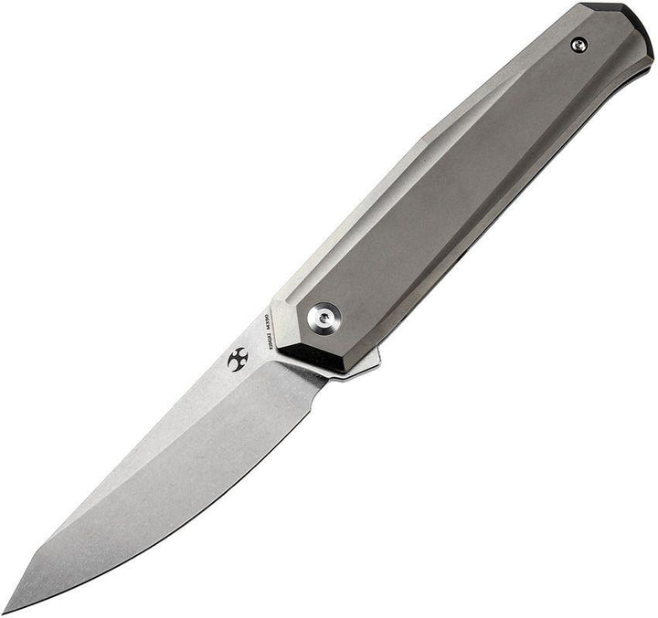 Kansept Knives Integra Framelock Bronze Anodized Titanium Stonewash Bohler M390 - Knives.mx