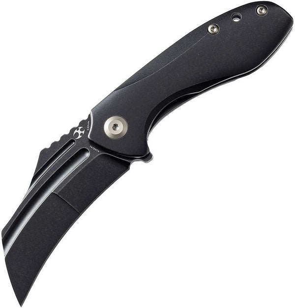 Kansept Knives KTC3 Linerlock Black Titanium Stonewash CPM S35VN - Knives.mx