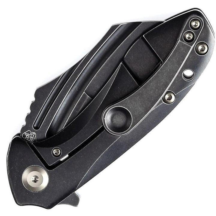 Kansept Knives KTC3 Linerlock Black Titanium Stonewash CPM S35VN - Knives.mx