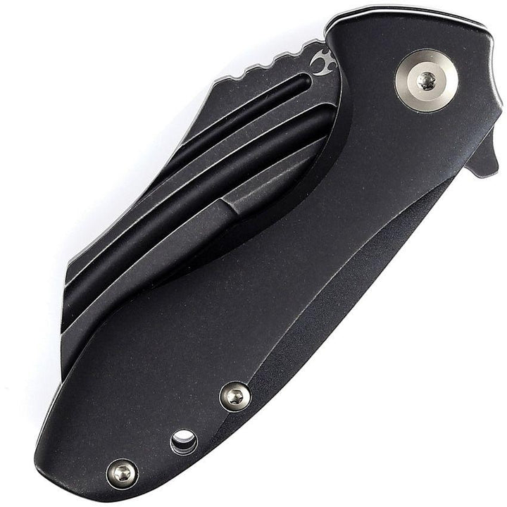 Kansept Knives KTC3 Linerlock Black Titanium Stonewash CPM S35VN - Knives.mx