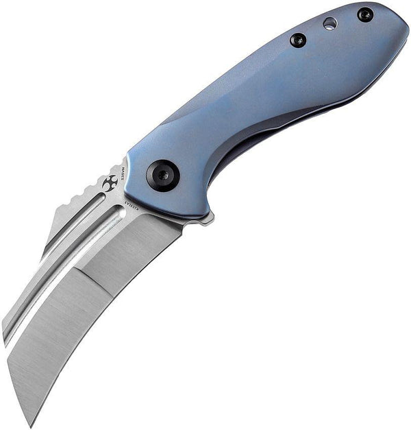 Kansept Knives KTC3 Linerlock Blue Titanium Satin CPM S35VN - Knives.mx