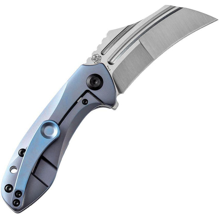 Kansept Knives KTC3 Linerlock Blue Titanium Satin CPM S35VN - Knives.mx