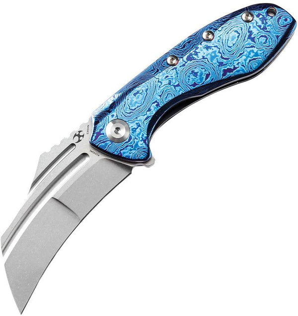 Kansept Knives KTC3 Linerlock Timascus Stonewash CPM S35VN - Knives.mx