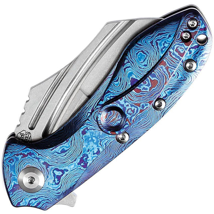 Kansept Knives KTC3 Linerlock Timascus Stonewash CPM S35VN - Knives.mx