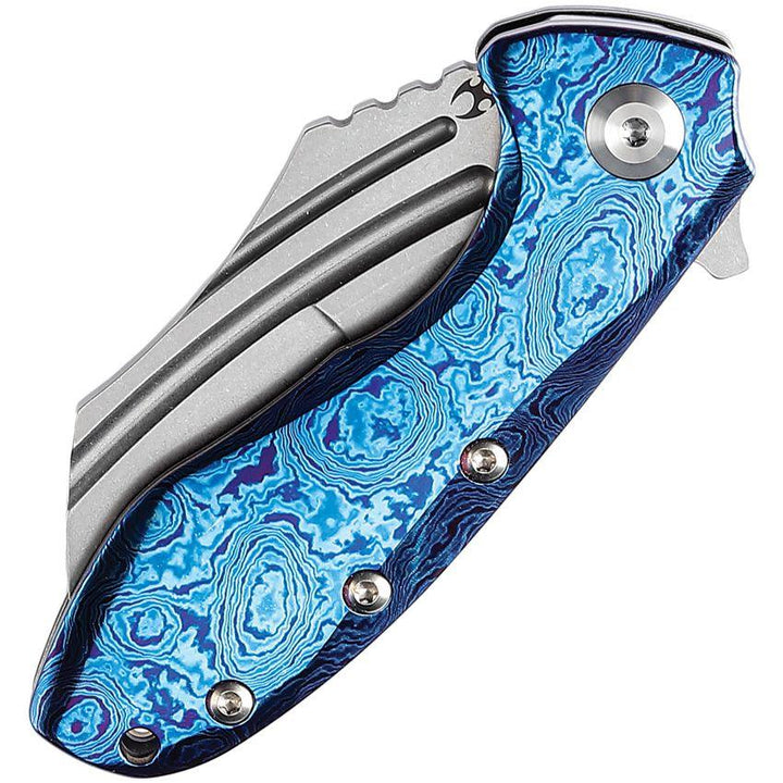 Kansept Knives KTC3 Linerlock Timascus Stonewash CPM S35VN - Knives.mx