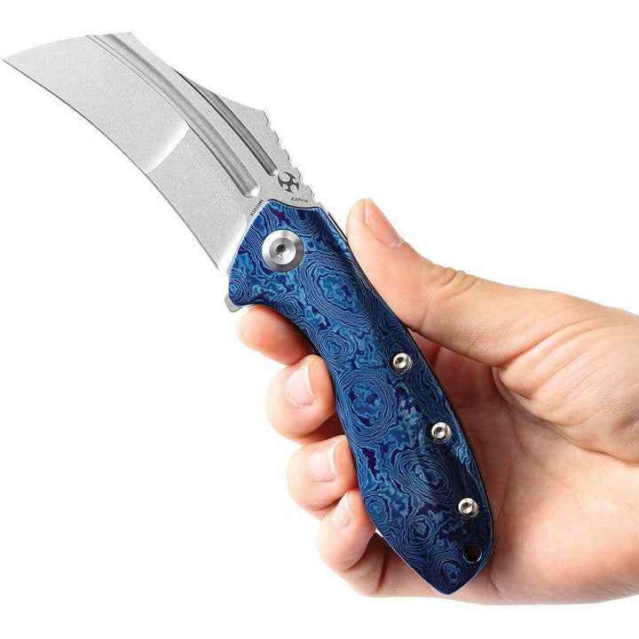 Kansept Knives KTC3 Linerlock Timascus Stonewash CPM S35VN - Knives.mx