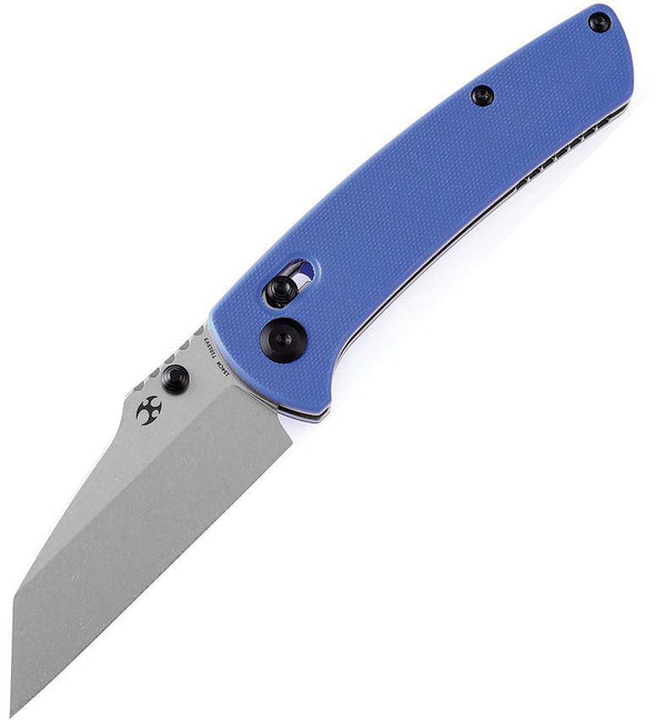 Kansept Knives Main Street Crosslock Blue G10 Stonewash 154CM - Knives.mx