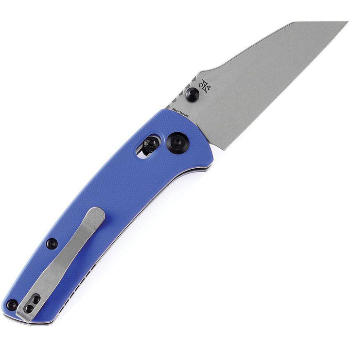 Kansept Knives Main Street Crosslock Blue G10 Stonewash 154CM - Knives.mx