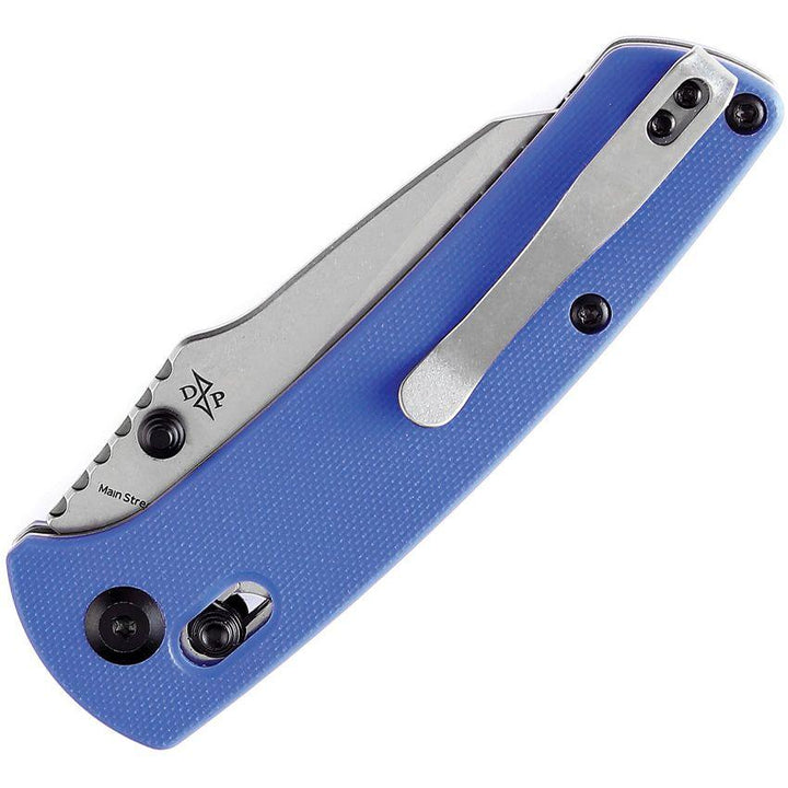 Kansept Knives Main Street Crosslock Blue G10 Stonewash 154CM - Knives.mx