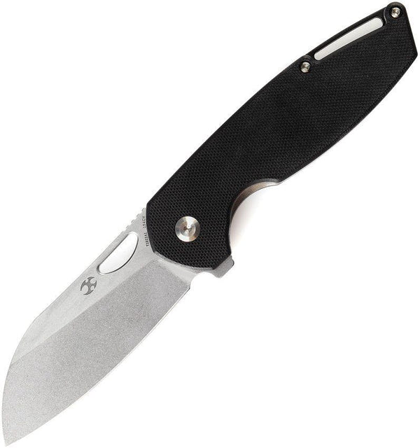 Kansept Knives Model 6 Linerlock Black G10 Stonewash Wharncliffe 154CM - Knives.mx